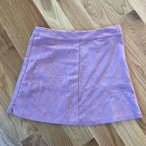 Lulus Shenandoah Mauve Suede Mini Skirt - Picture 3 of 6